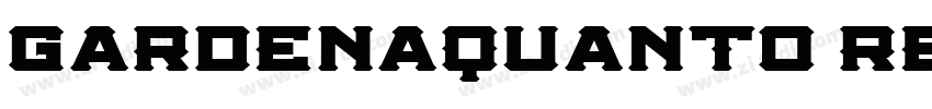 GardenaQuanto Regula字体转换